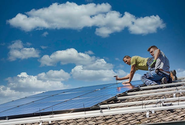 solar panel detach and reset