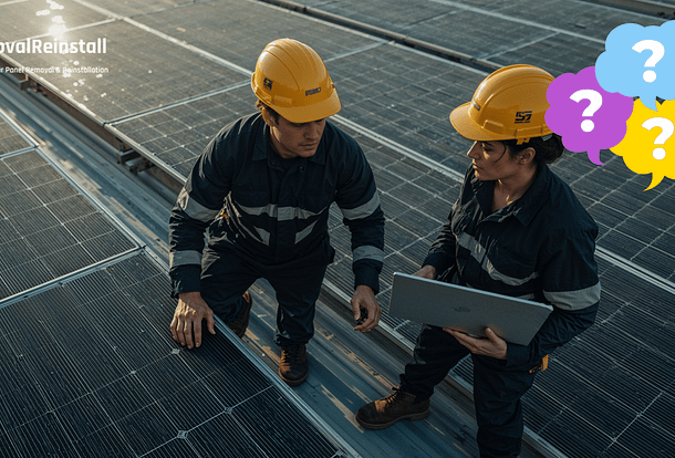 solar panel removal and reinstallation